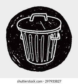 trash can doodle