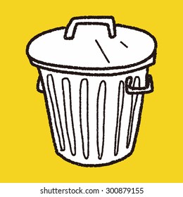 trash can doodle