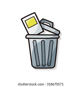 trash can doodle