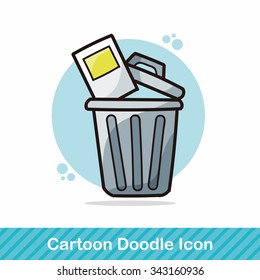 trash can doodle