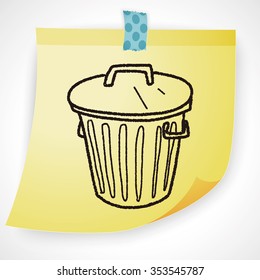 trash can doodle
