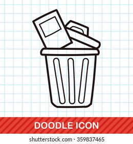 trash can doodle