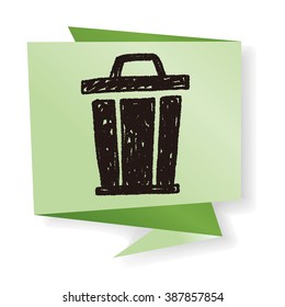 trash can doodle