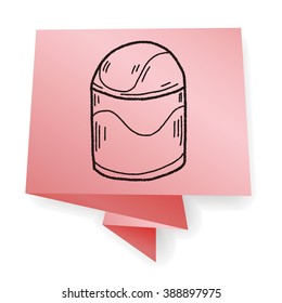 trash can doodle