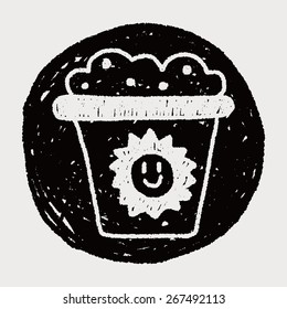 trash can doodle drawing