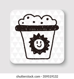trash can doodle drawing