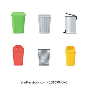 Trash can and dustbin set 