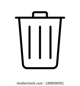 trash can favorites icon vector