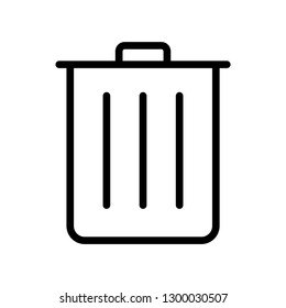 trash can favorites icon vector