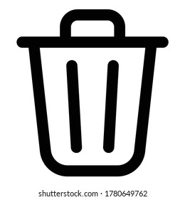 La Basura Puede Icono Plano Aislado En Fondo Blanco