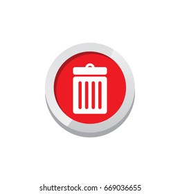 trash can game asset icon sign symbol button vector art