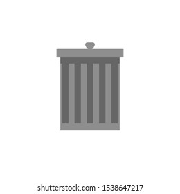 Trash can garbage dustbin waste. vector