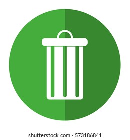 trash can garbage environment recycle-shadow circle