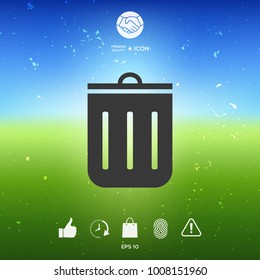Trash can icon