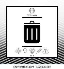 Trash can icon