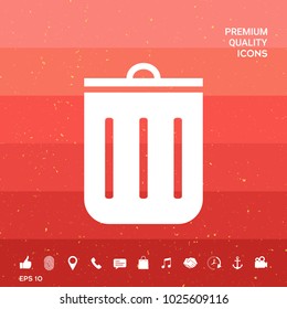 Trash can icon