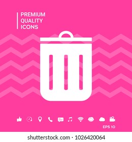 Trash can icon