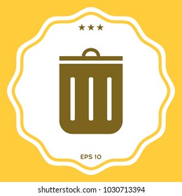 Trash can icon