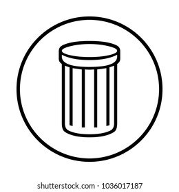 Trash can icon 