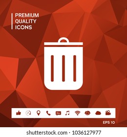 Trash can icon