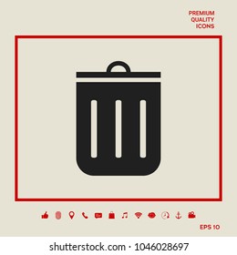 Trash can icon
