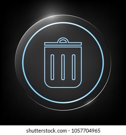Trash can, icon