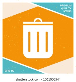 Trash can icon