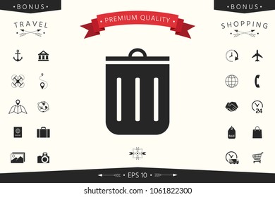 Trash can icon