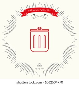 Trash can, icon Trash can, icon