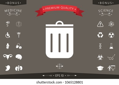 Trash can icon