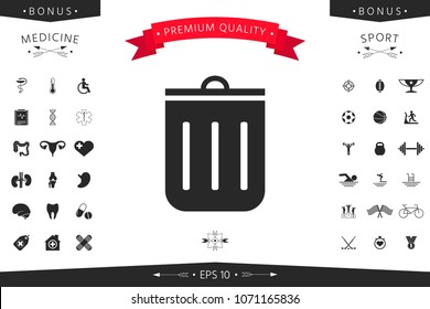Trash can icon