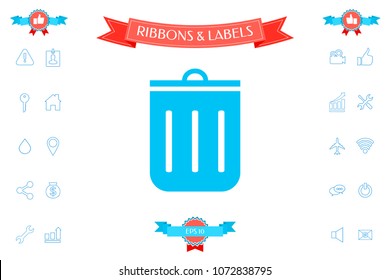 Trash can icon