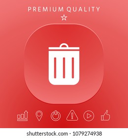 Trash can icon