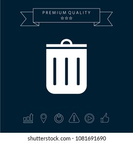 Trash can icon