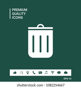 Trash can icon