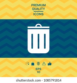 Trash can icon