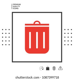 Trash can icon