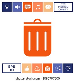 Trash can icon