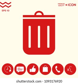 Trash can icon
