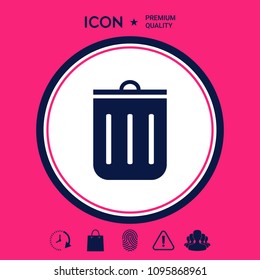 Trash can icon