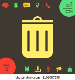 Trash can icon