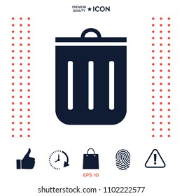 Trash can icon
