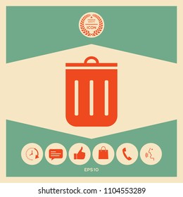 Trash can icon
