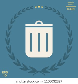 Trash can icon