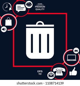 Trash can icon