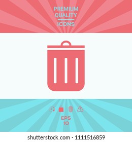 Trash can icon