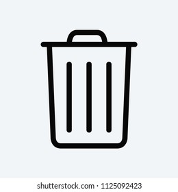 Trash can icon