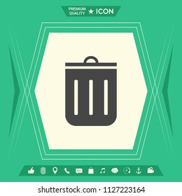 Trash can icon