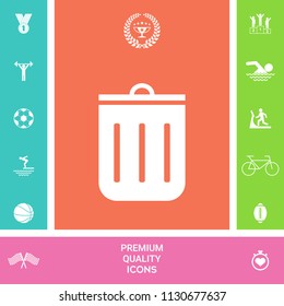 Trash can icon