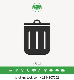 Trash can icon
